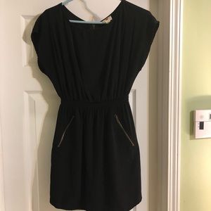 Skater Dress with Brass Zippered Pockets
